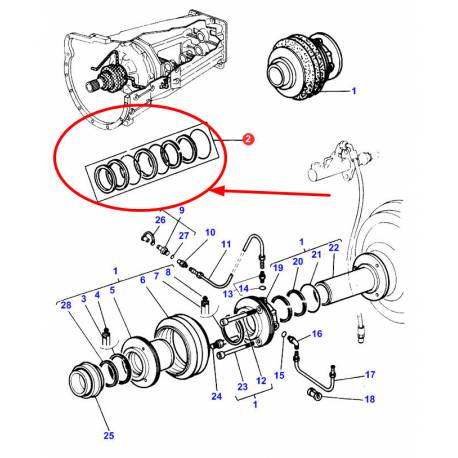 Komplet naprawczy sprzęgła Massey Ferguson 3600207M94