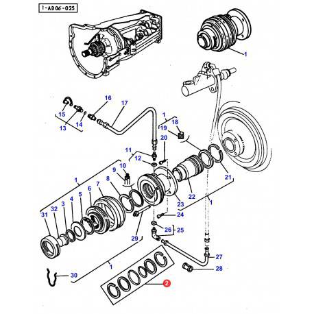 Zestaw naprawczy wysprzęglika Massey Ferguson 3900007M94