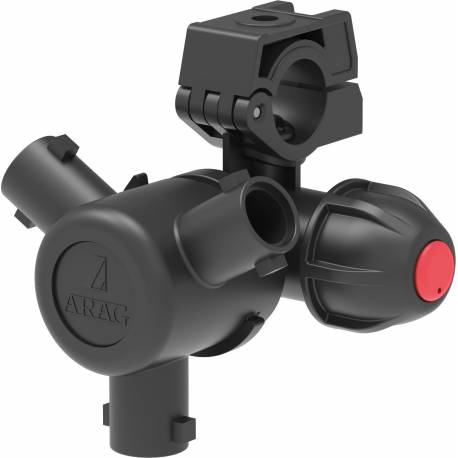 Głowica 3 pozycyjna na rurę 25mm F10 Arag