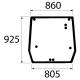 5089562 Szyba tylna Case JX, New Holland TD