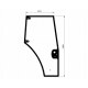 87620223 Szyba drzwi prawa Case JX, New Holland TD