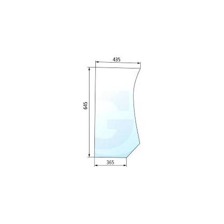 87566892 Szyba przednia dolne lewa Case Maxxum, mxu, New Holland