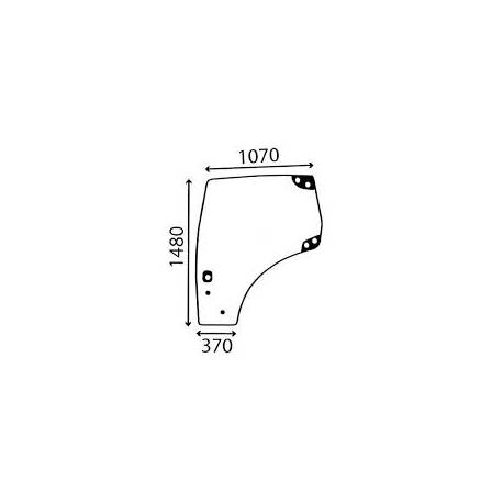 87560786 Szyba drzwi lewa Case, New Holland